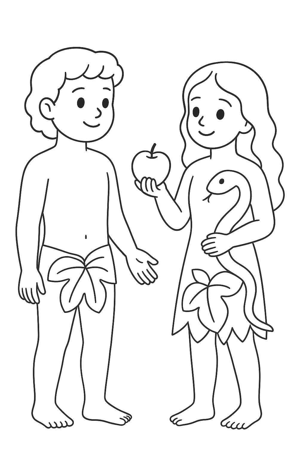 Adam und Eva Ausmalbilder 171