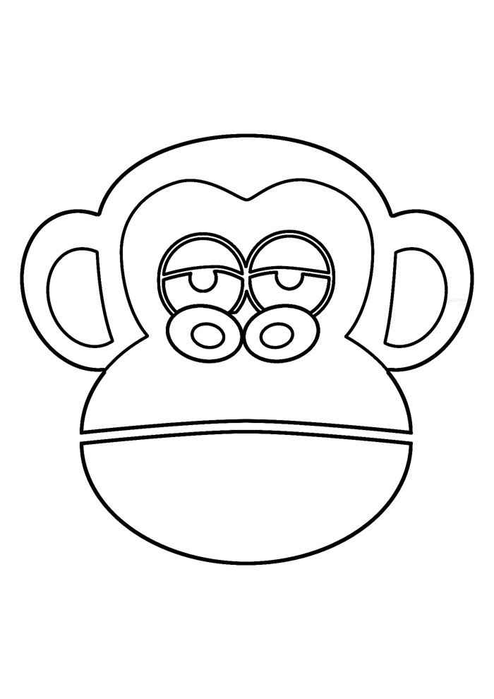 Affen Ausmalbilder 029