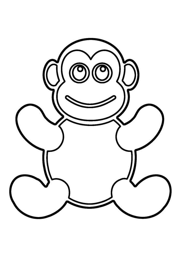 Affen Ausmalbilder 039