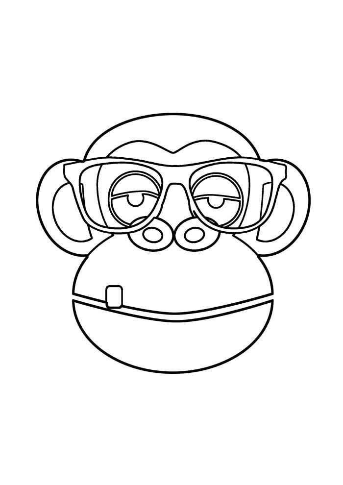 Affen Ausmalbilder 067