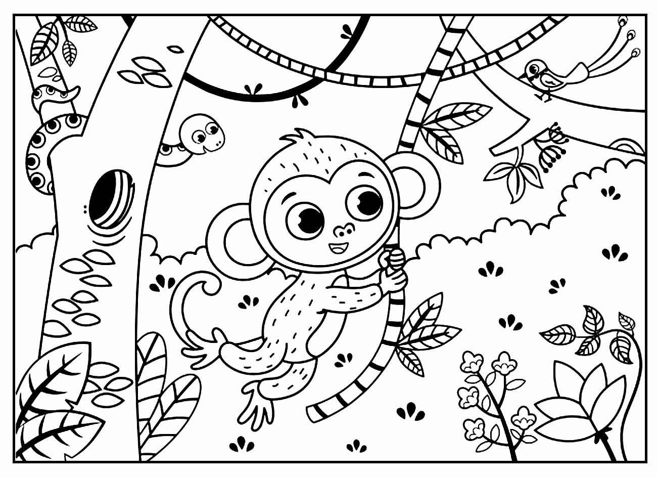 Affen Ausmalbilder 084