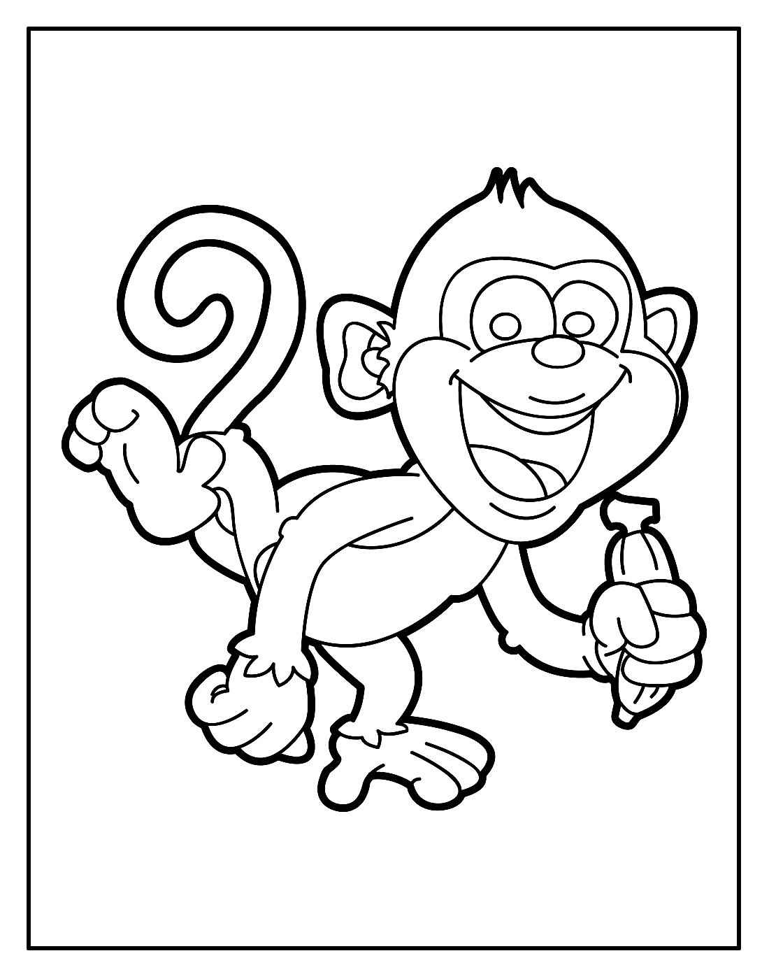 Affen Ausmalbilder 130