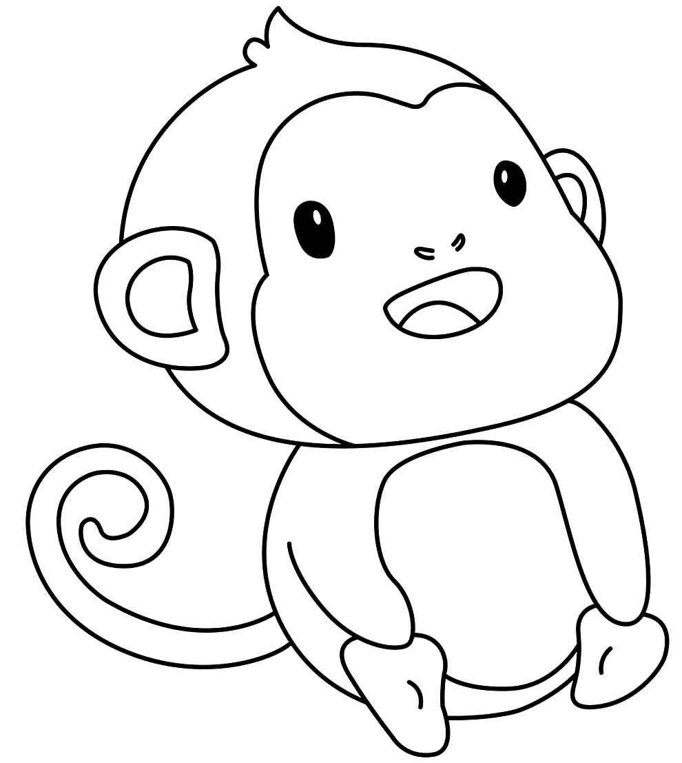 Affen Ausmalbilder 230