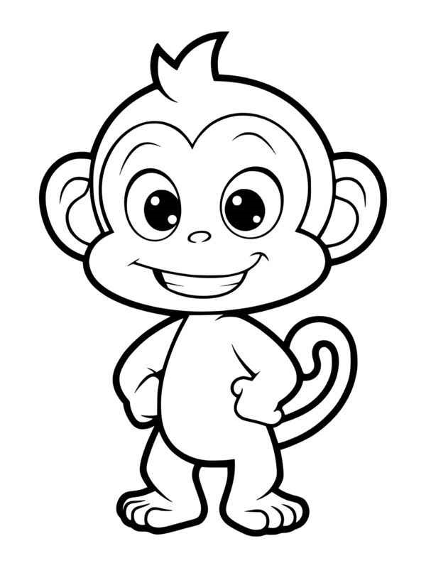 Affen Ausmalbilder 269