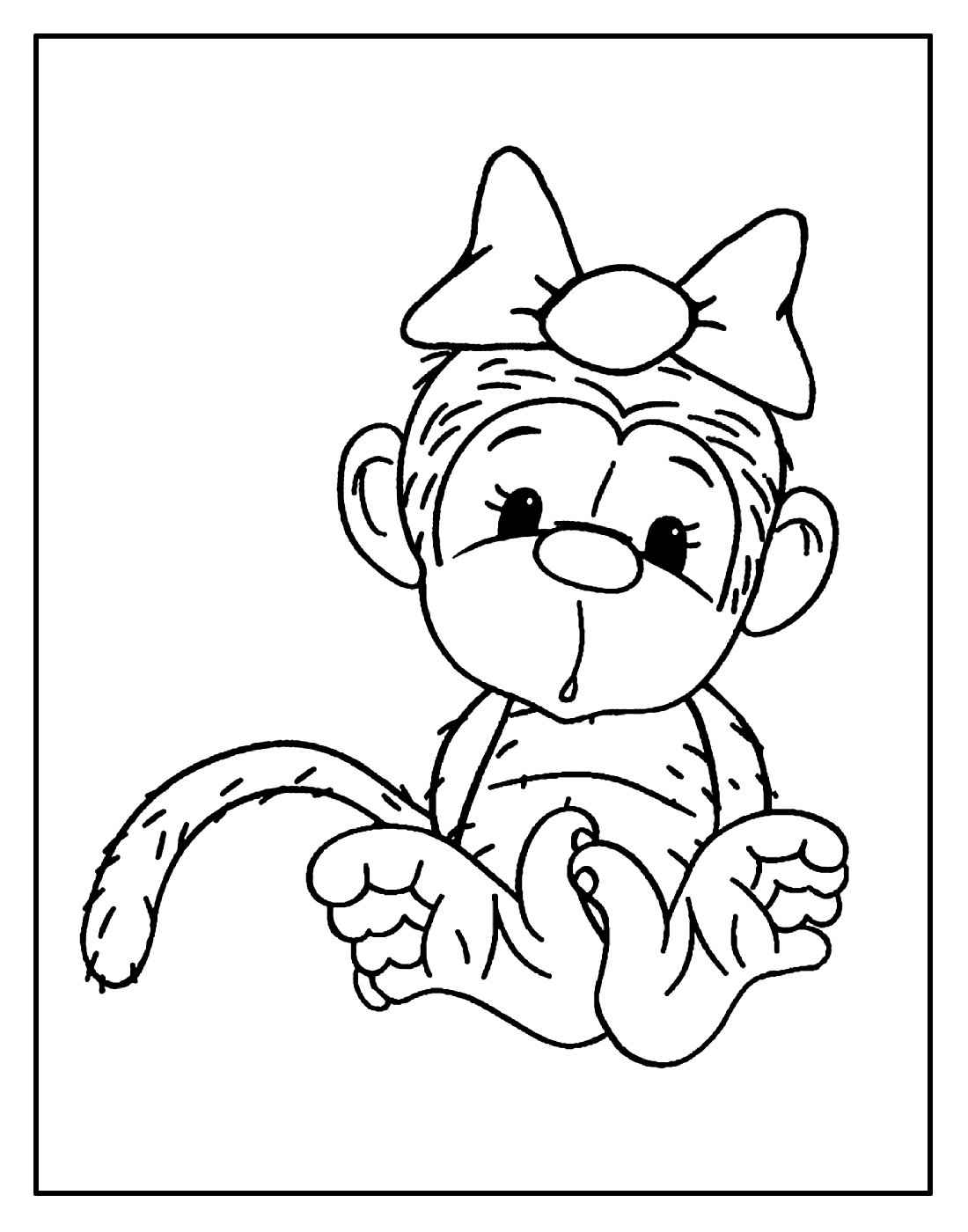 Affen Ausmalbilder 290