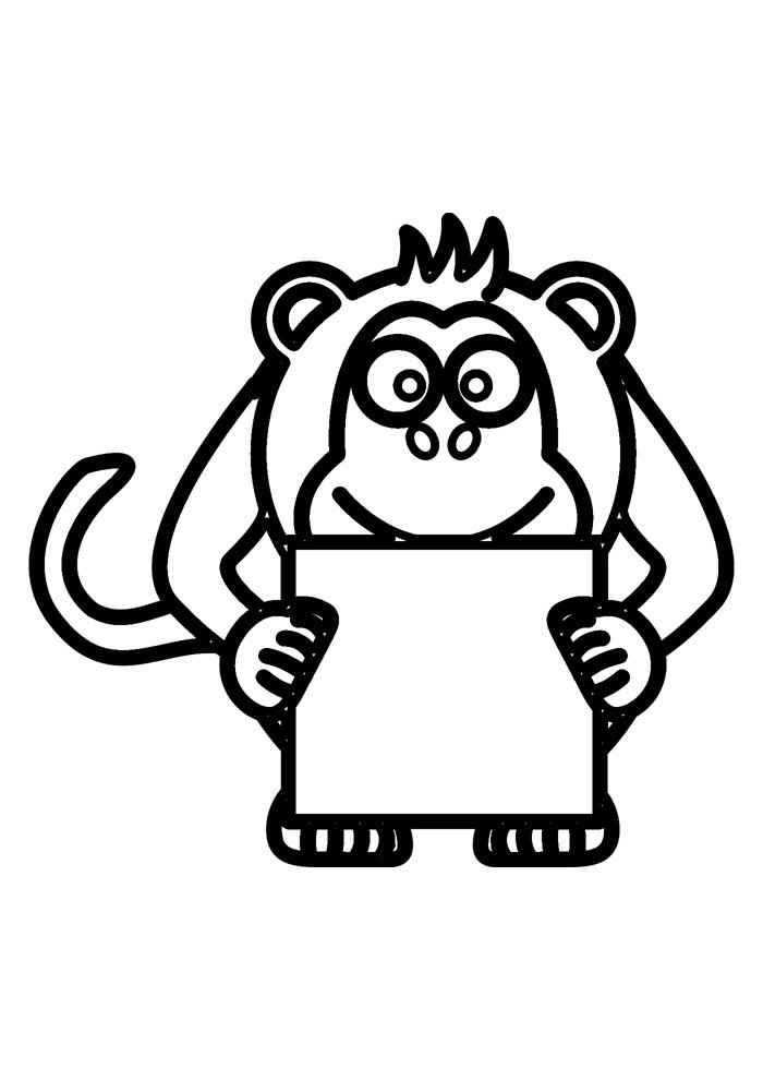 Affen Ausmalbilder 292