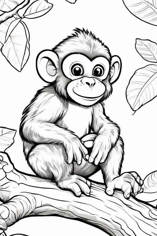 Affen Ausmalbilder 301