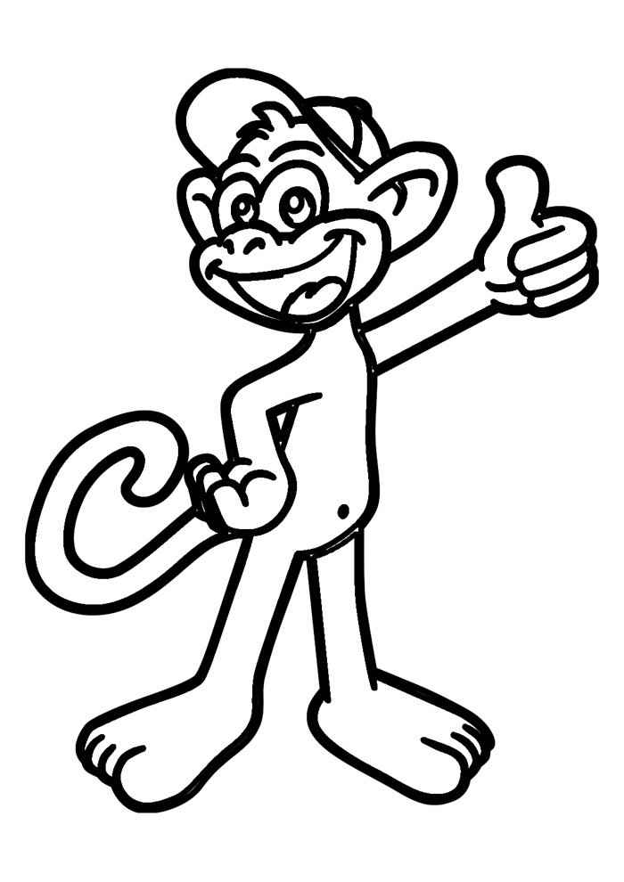 Affen Ausmalbilder 314