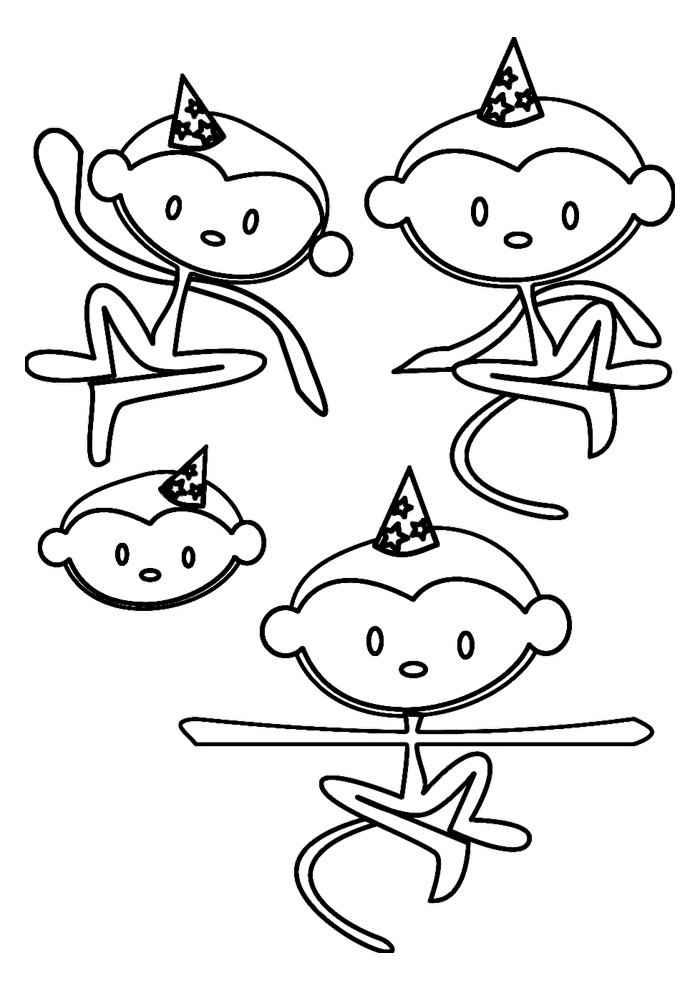 Affen Ausmalbilder 375