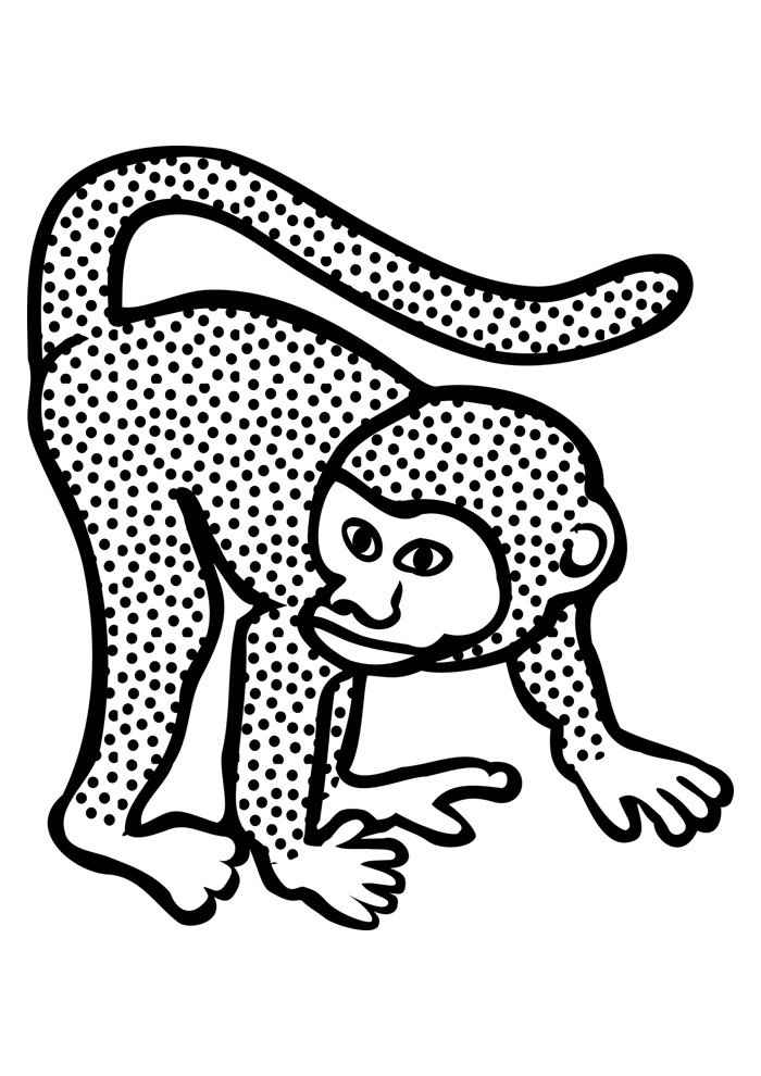 Affen Ausmalbilder 391