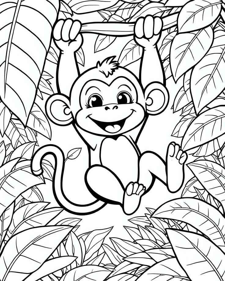 Affen Ausmalbilder 512