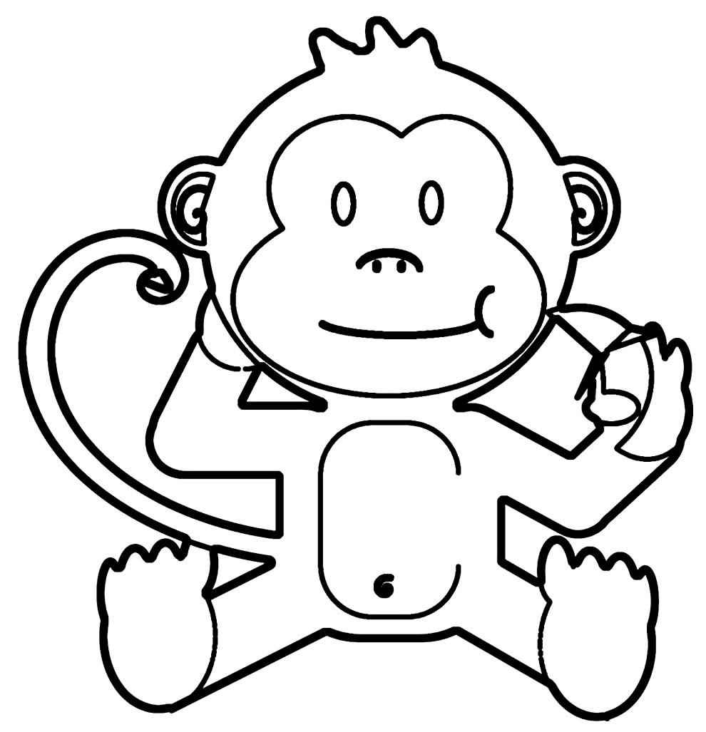 Affen Ausmalbilder 647