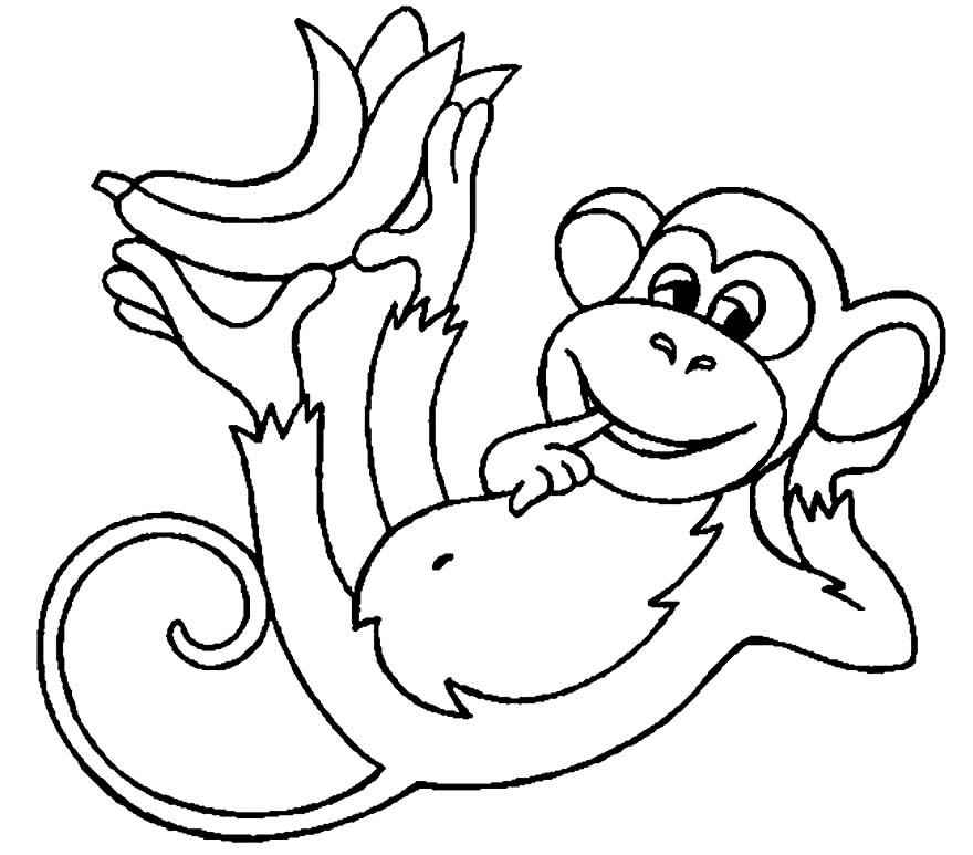 Affen Ausmalbilder 659