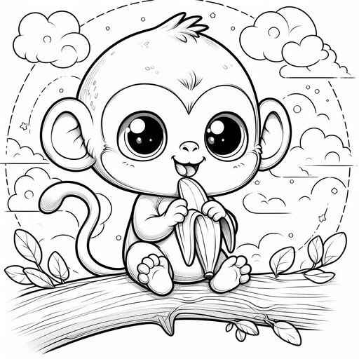 Affen Ausmalbilder 670