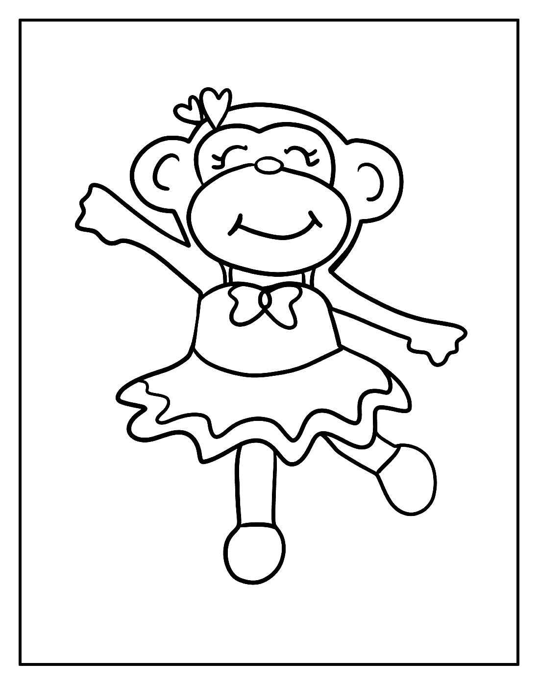 Affen Ausmalbilder 723