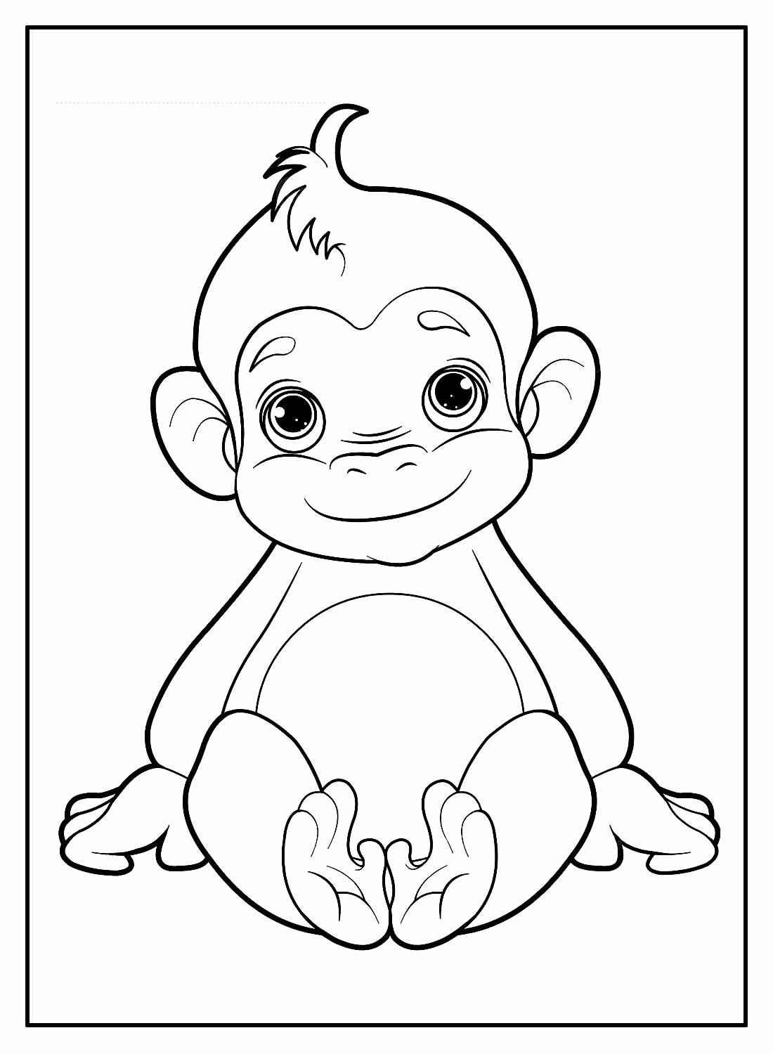 Affen Ausmalbilder 859