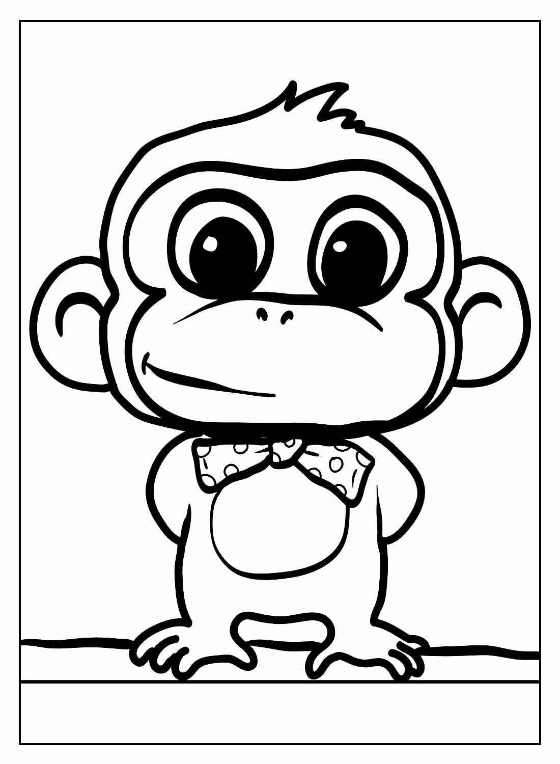 Affen Ausmalbilder 890