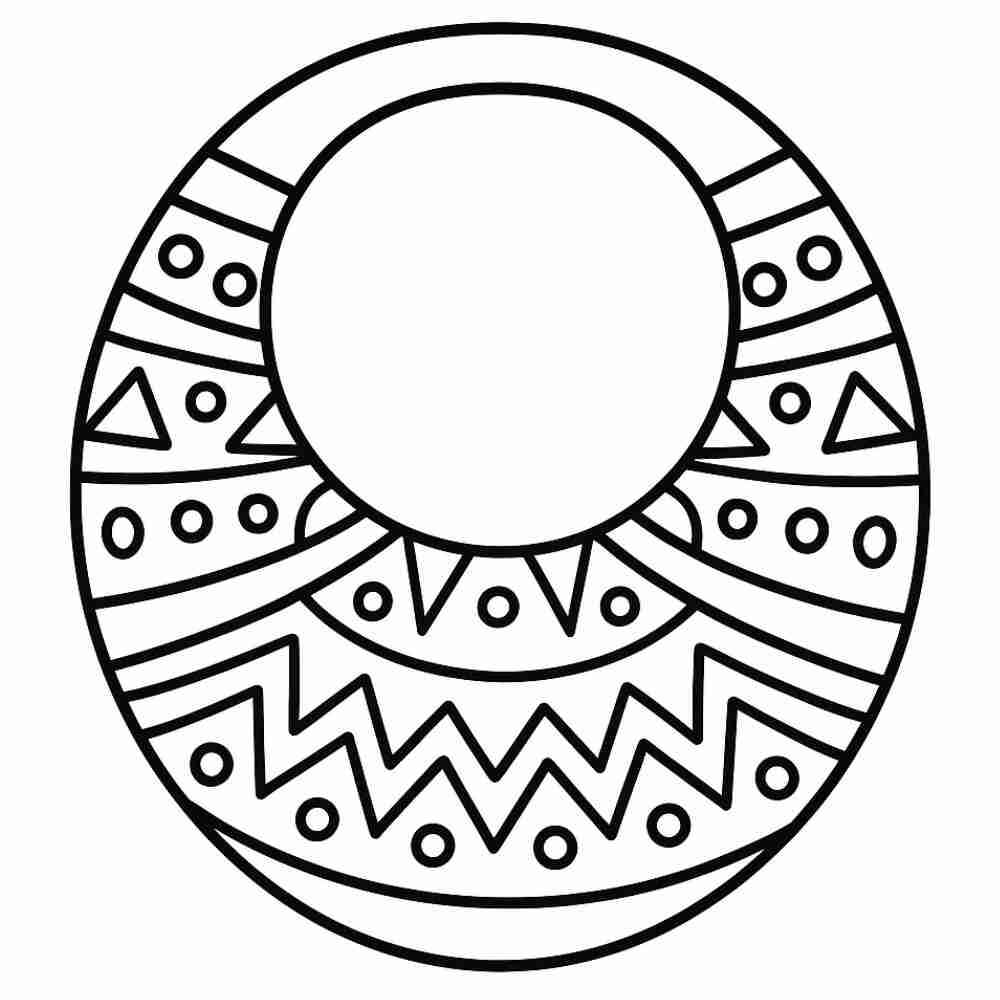 Afrikanische Halskette Ausmalbilder 032