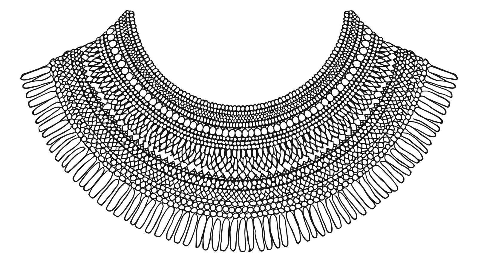 Afrikanische Halskette Ausmalbilder 083