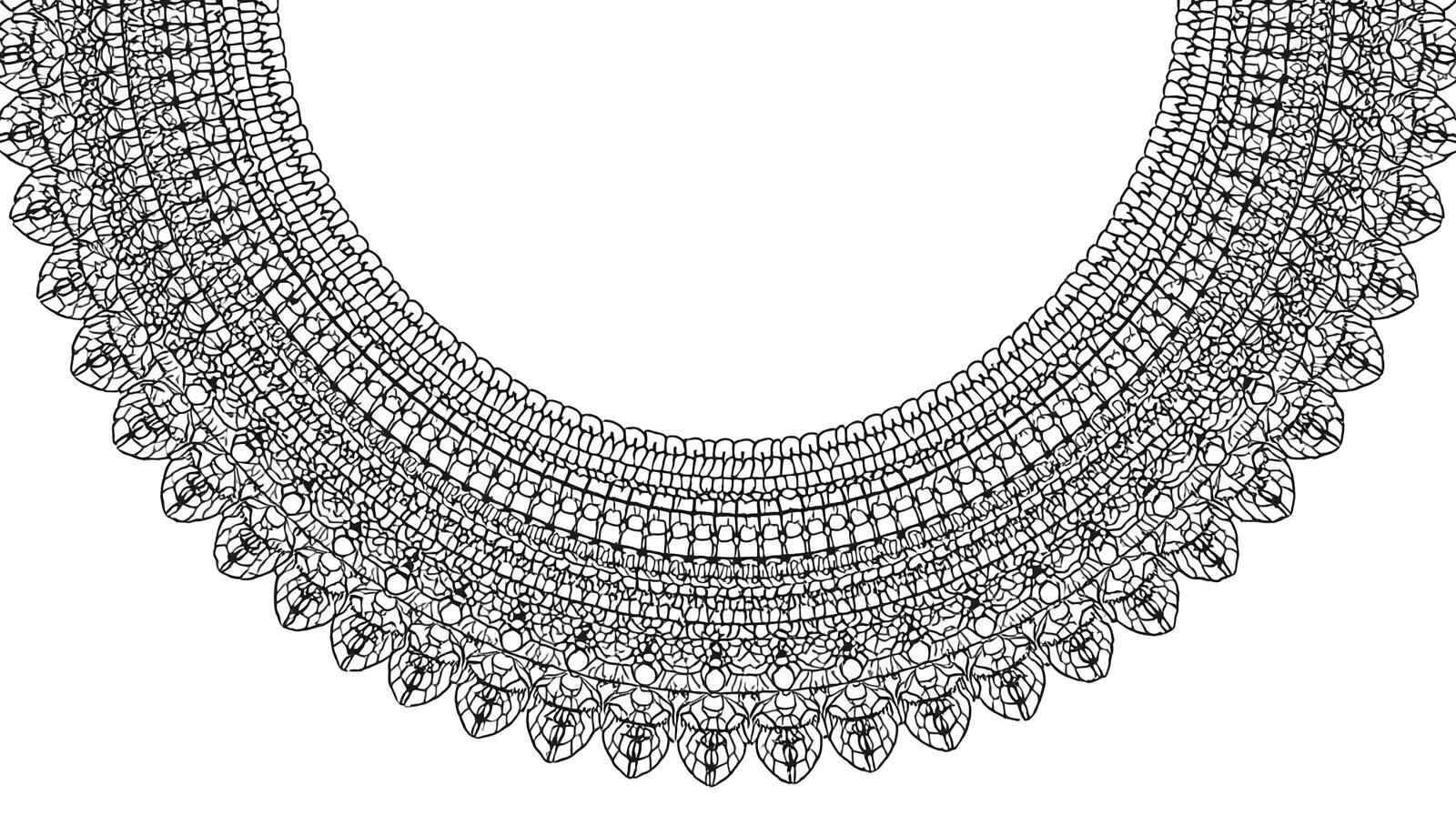 Afrikanische Halskette Ausmalbilder 159