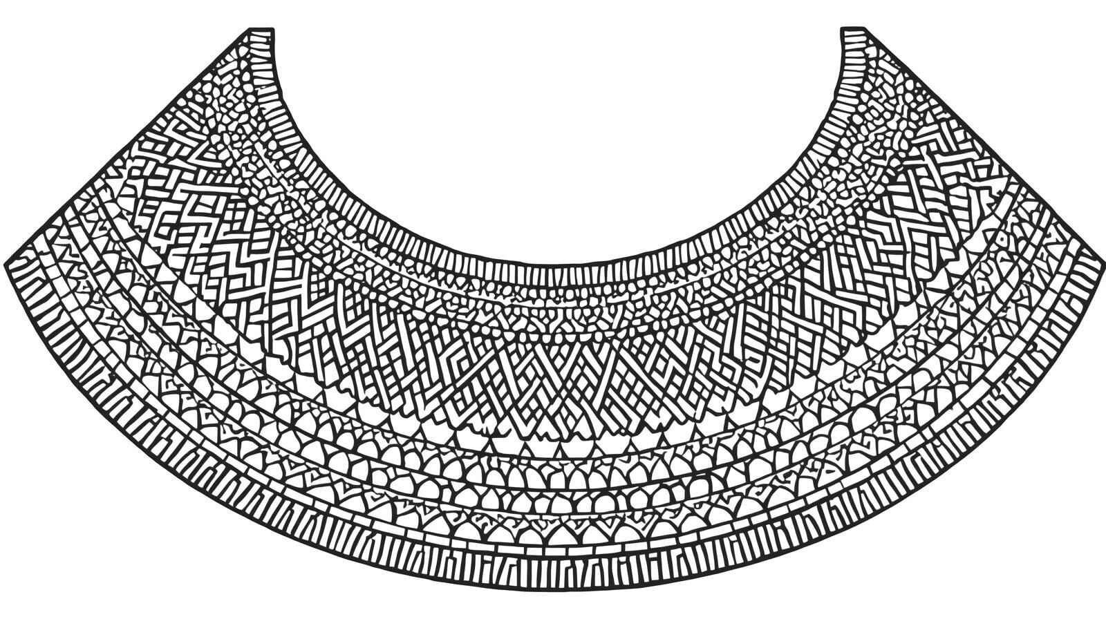 Afrikanische Halskette Ausmalbilder 854