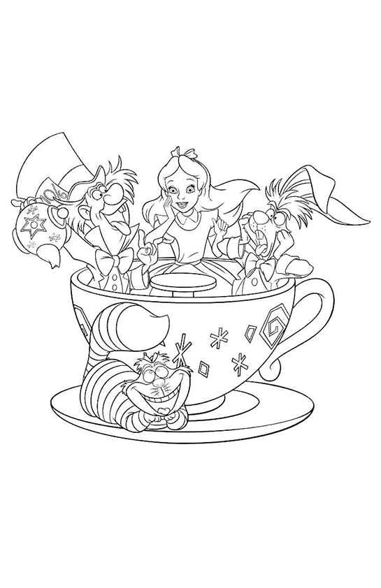 Alice Im Wunderland Ausmalbilder 055