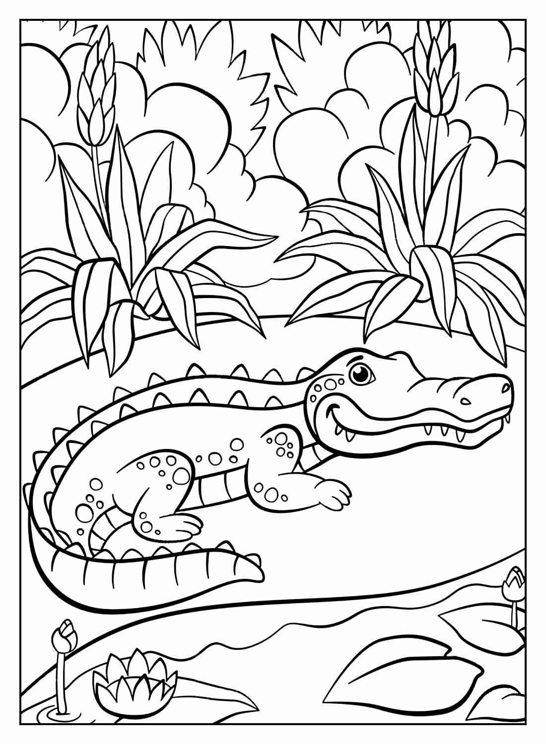 Alligator Ausmalbilder 450