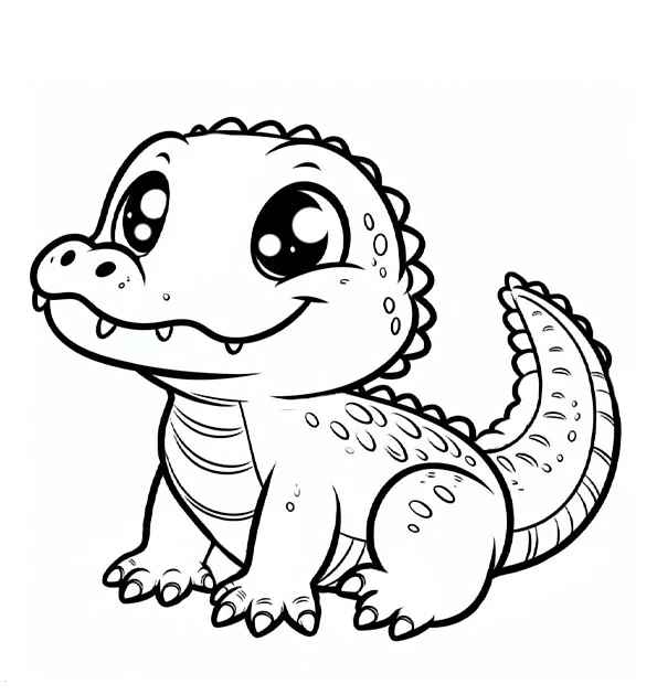 Alligator Ausmalbilder 500