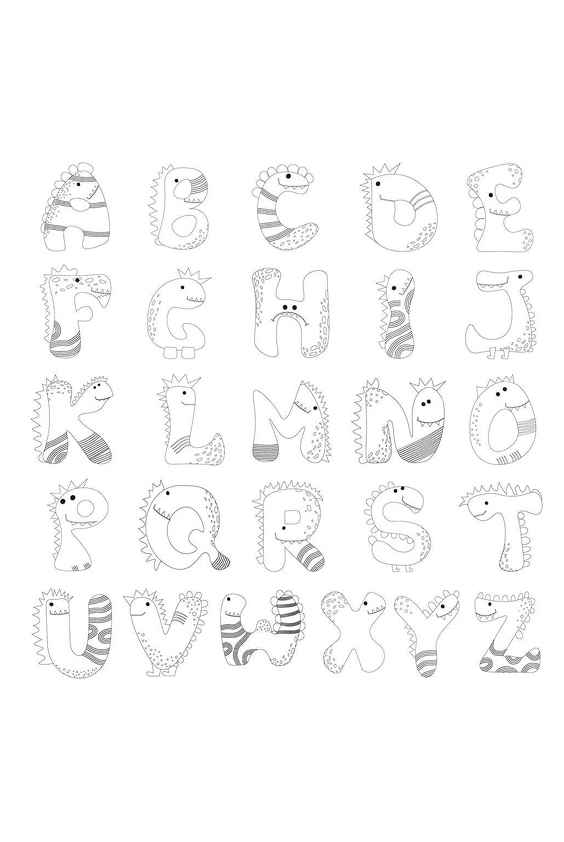 Alphabet Buchstaben Ausmalbilder 078