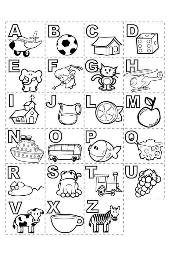 Alphabet Buchstaben Ausmalbilder 171