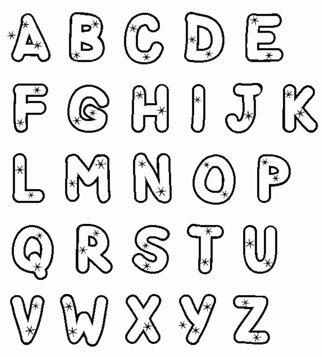 Alphabet Buchstaben Ausmalbilder 259