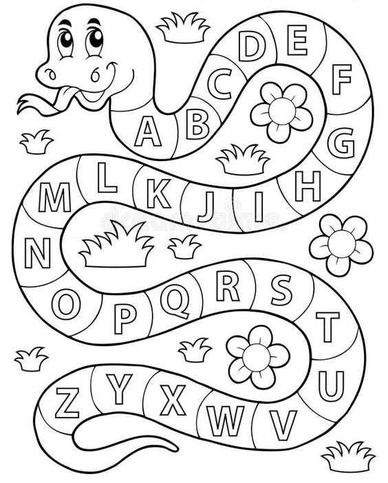 Alphabet Buchstaben Ausmalbilder 265