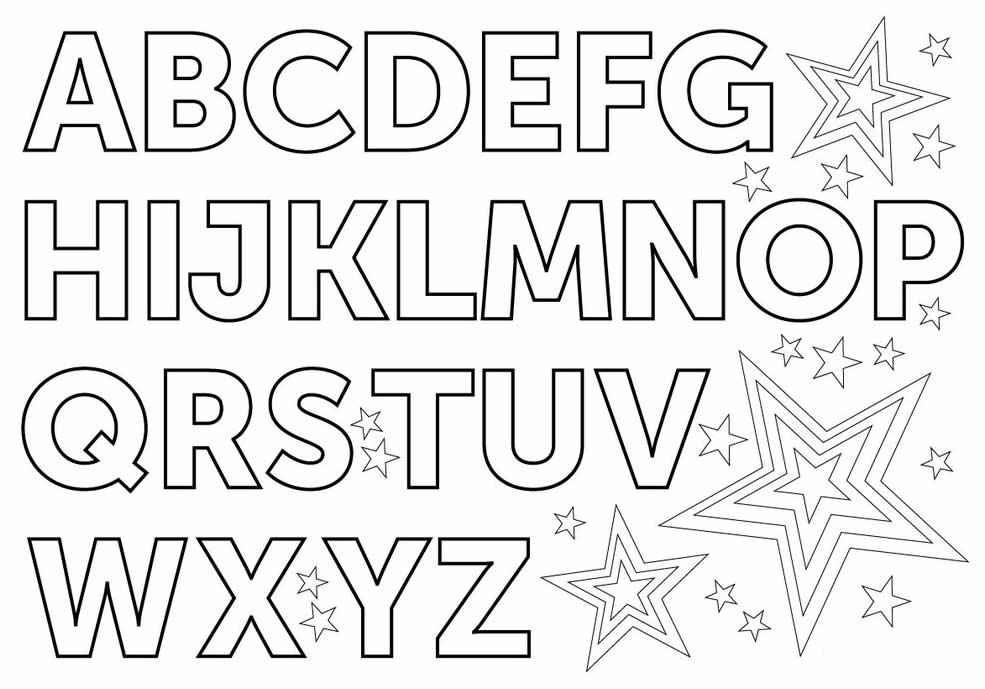 Alphabet Buchstaben Ausmalbilder 460
