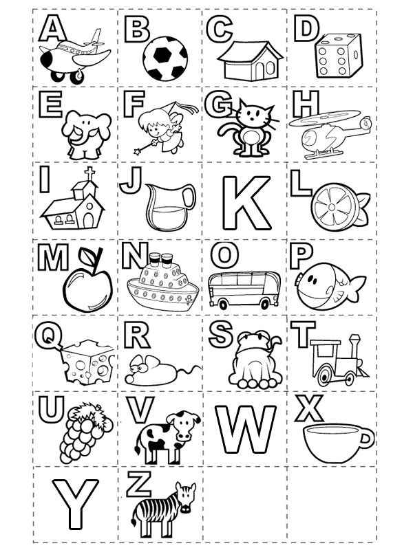 Alphabet Buchstaben Ausmalbilder 521