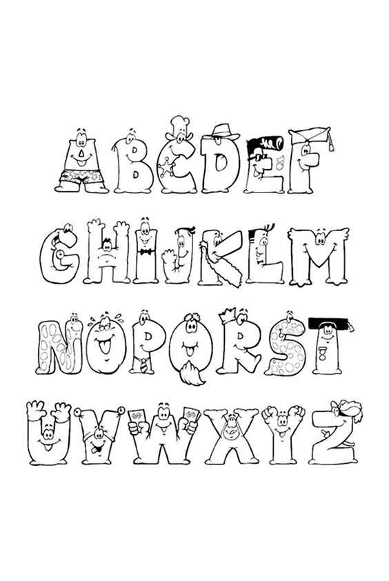 Alphabet Buchstaben Ausmalbilder 782