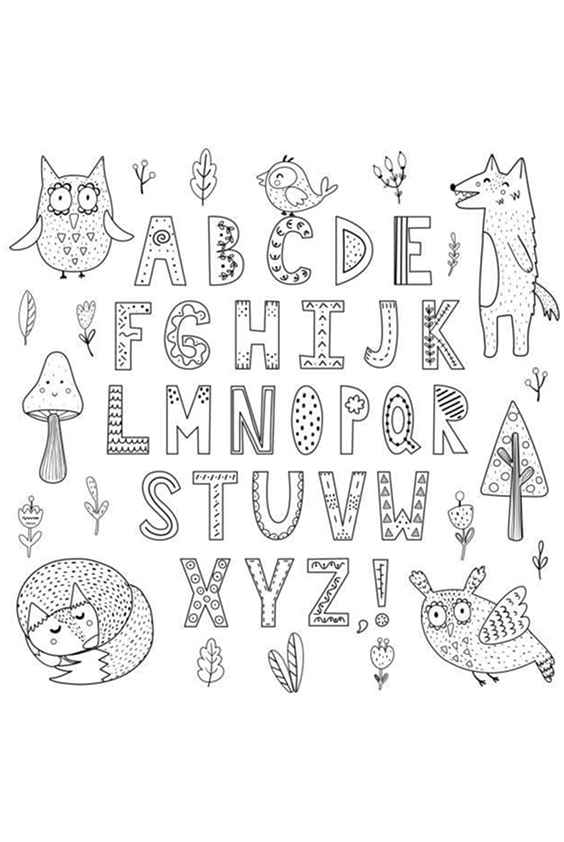 Alphabet Buchstaben Ausmalbilder 958