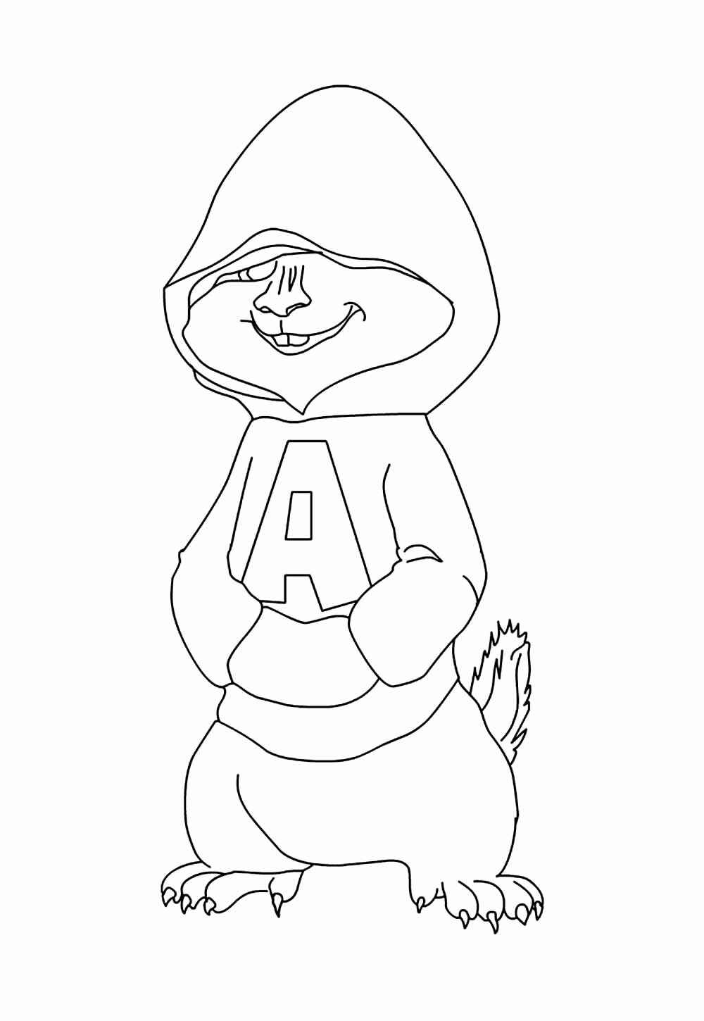 Alvin und die Chipmunks Ausmalbilder 037