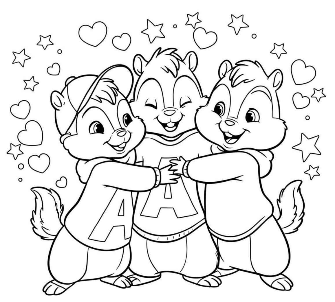 Alvin und die Chipmunks Ausmalbilder 226