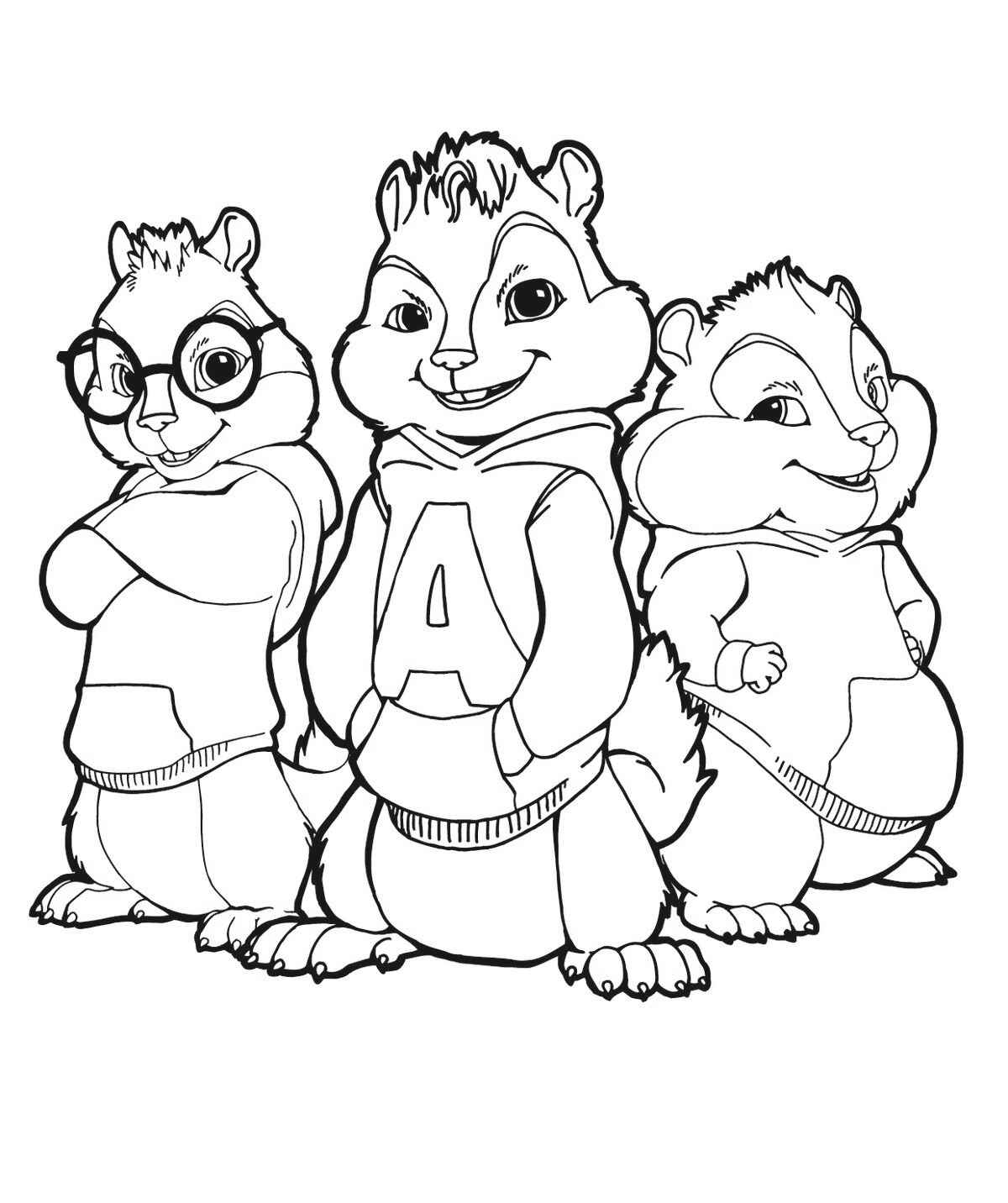 Alvin und die Chipmunks Ausmalbilder 447