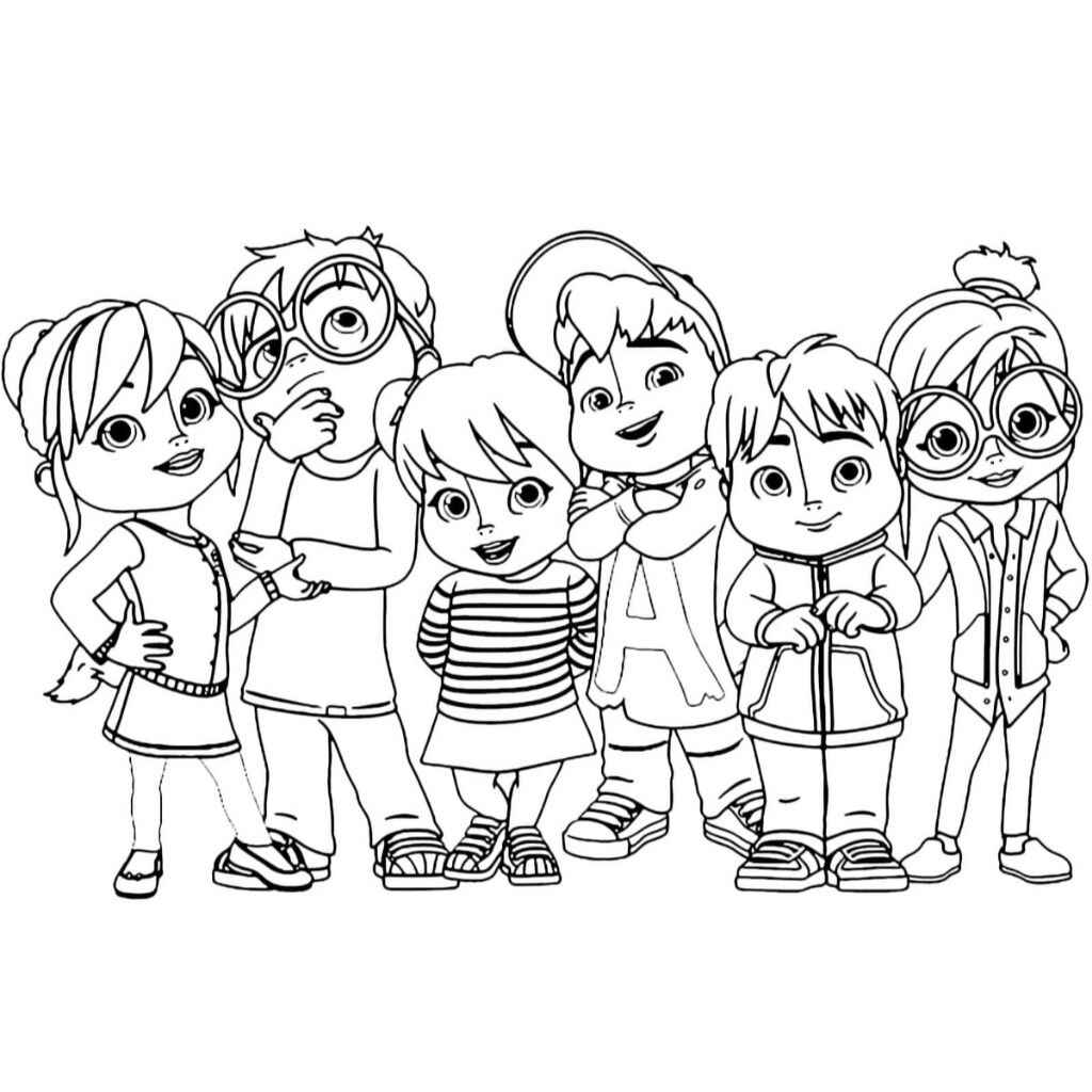 Alvin und die Chipmunks Ausmalbilder 694