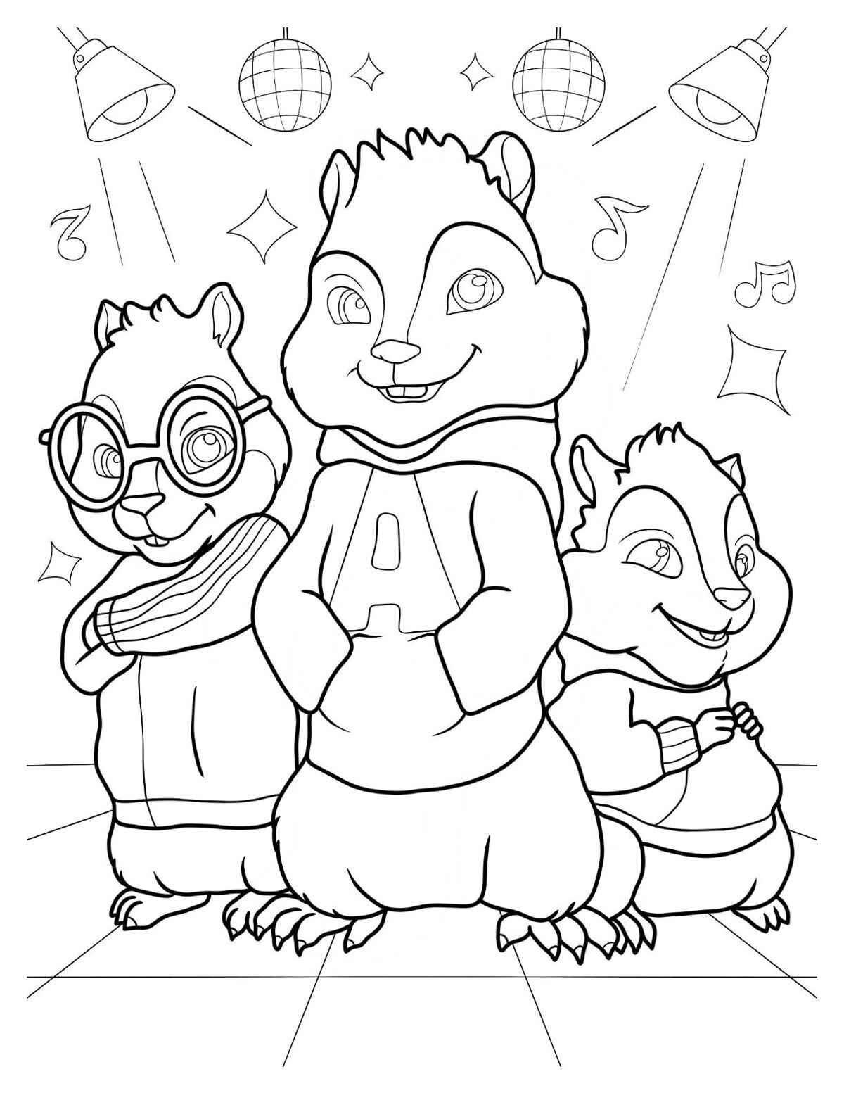 Alvin und die Chipmunks Ausmalbilder 997