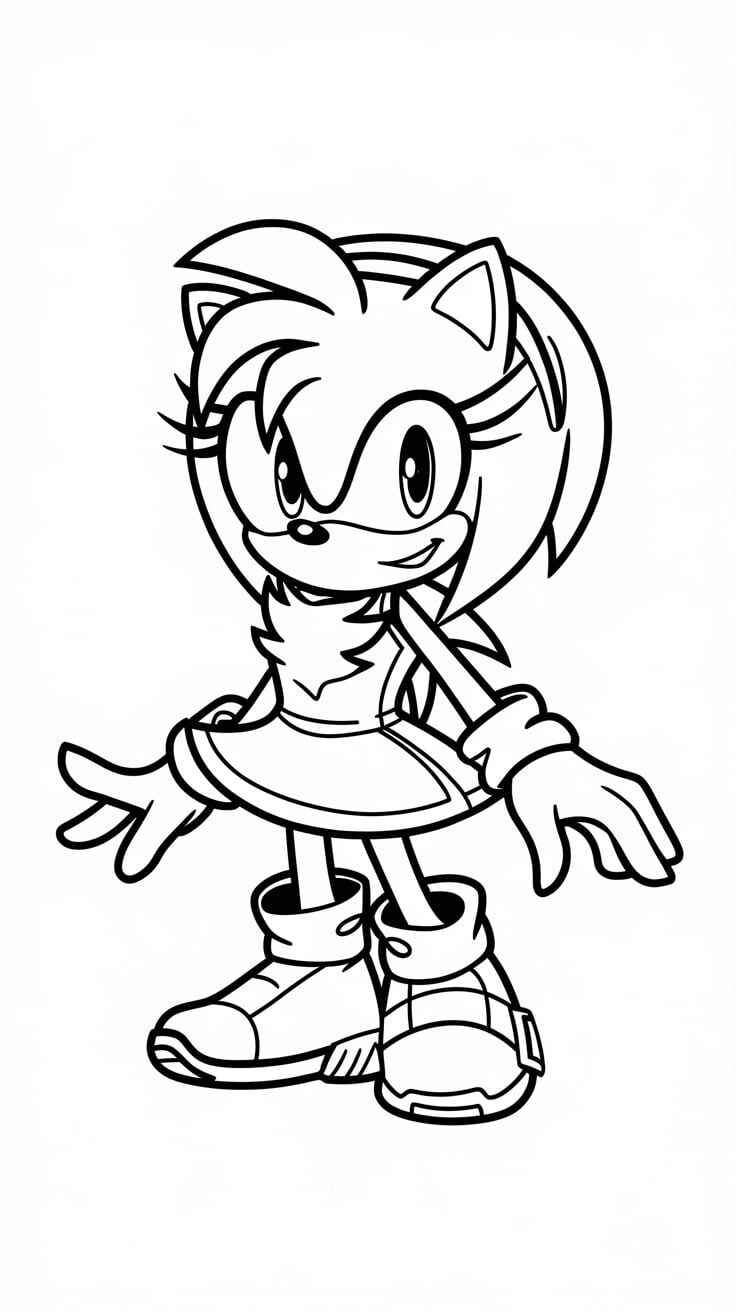 Amy Rose Ausmalbilder 039