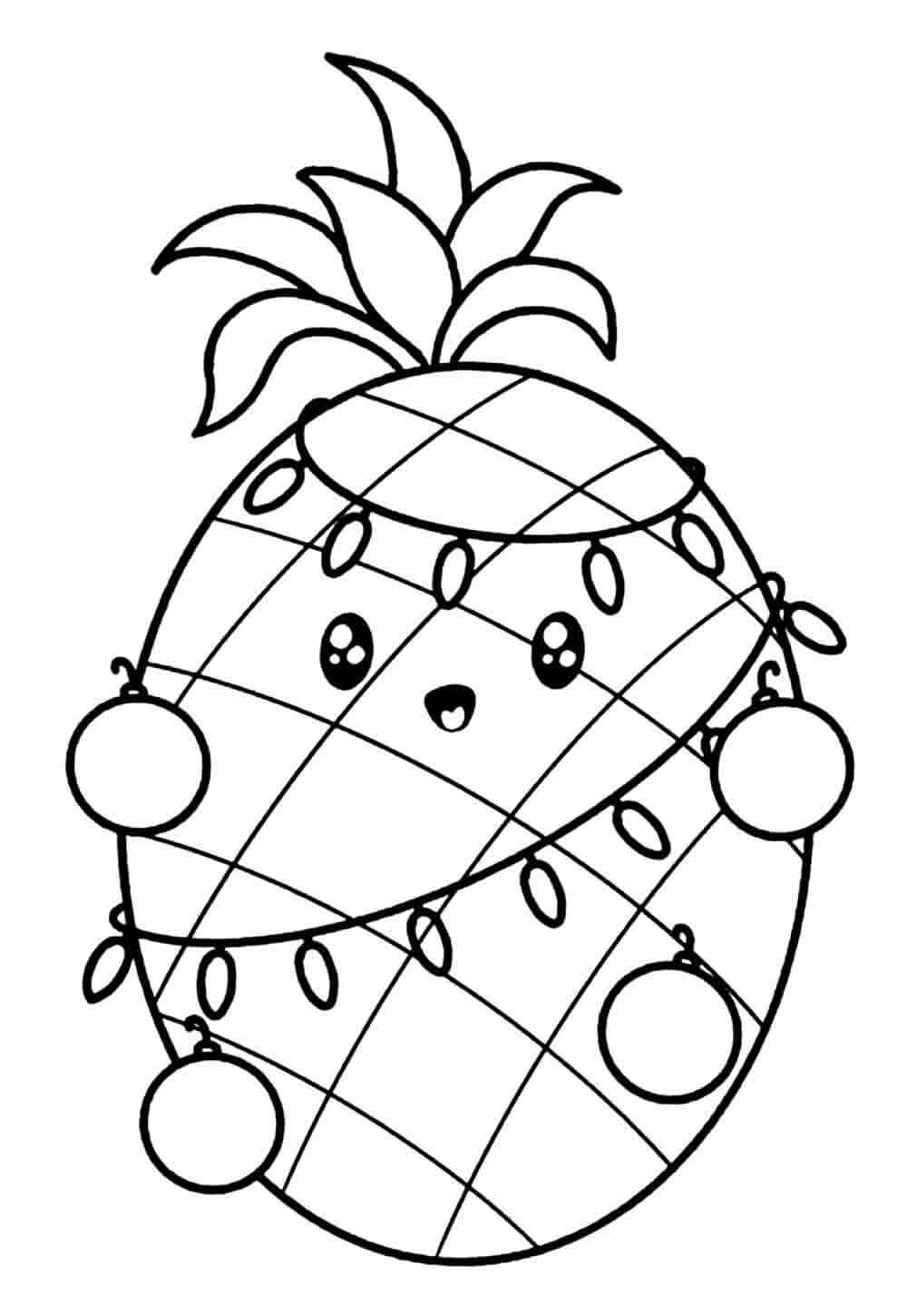 Ananas Ausmalbilder 074