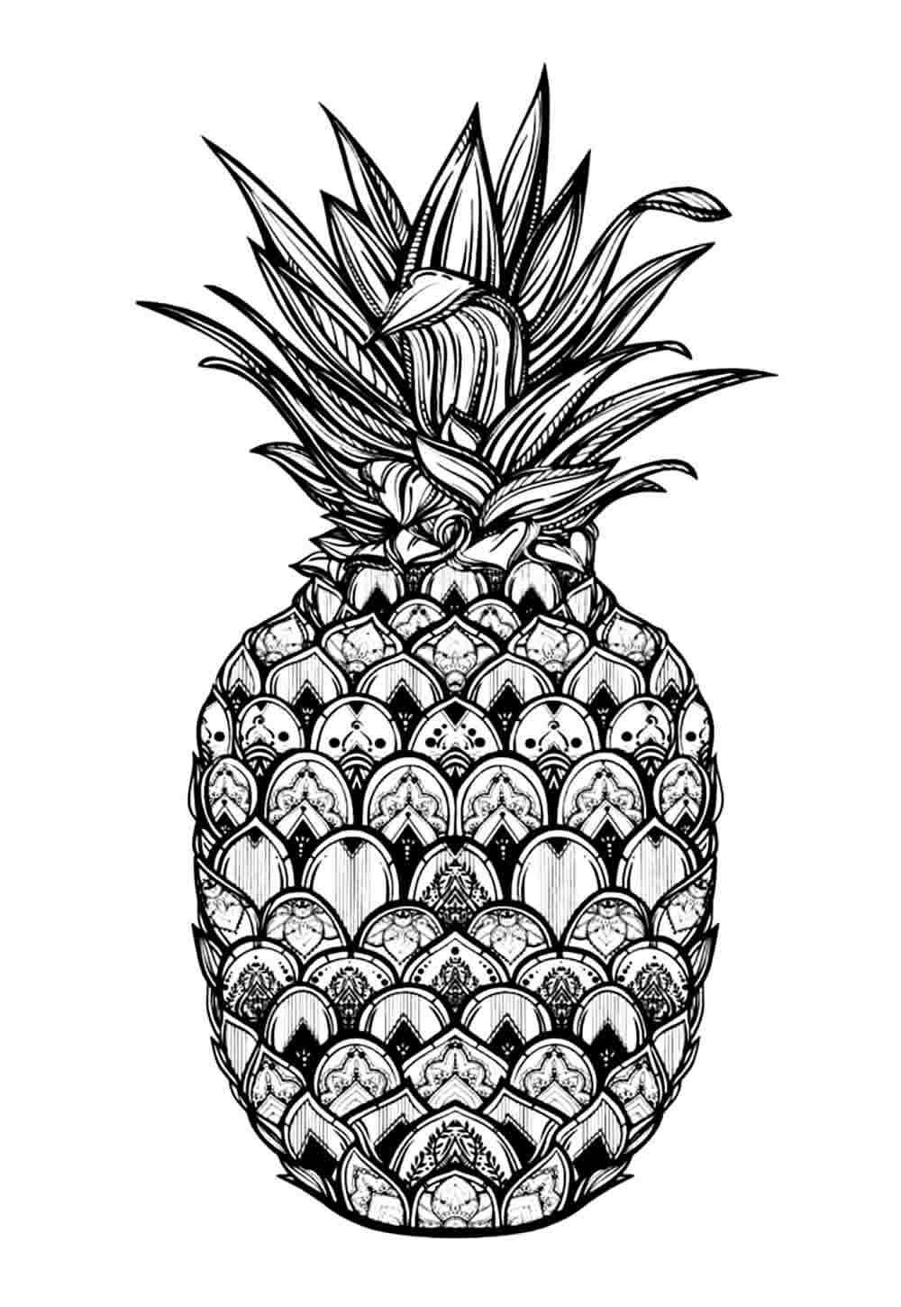 Ananas Ausmalbilder 153