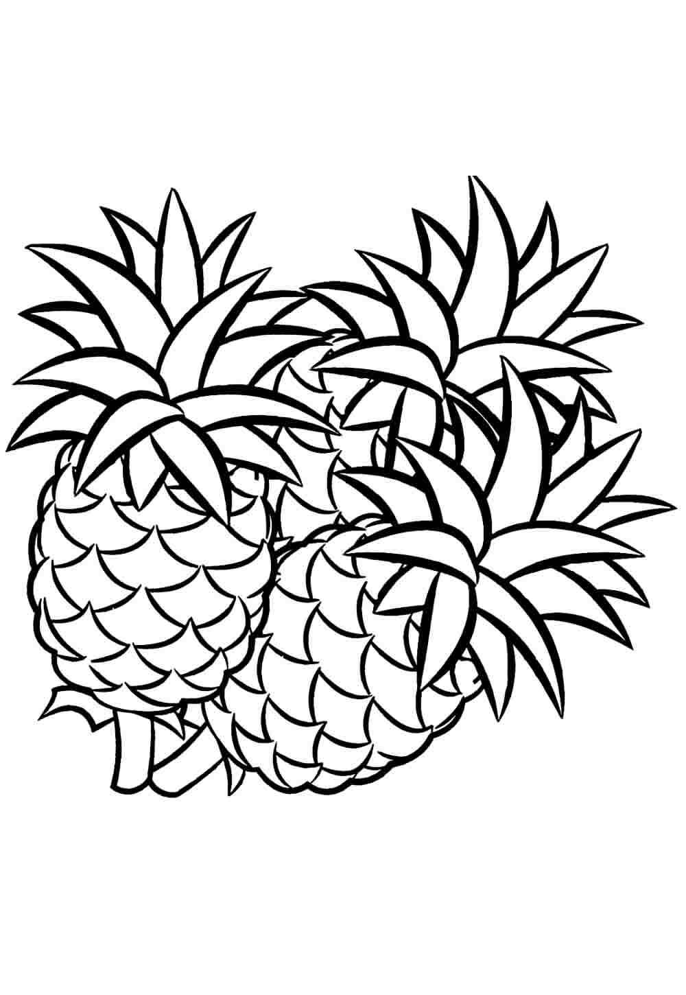 Ananas Ausmalbilder 317