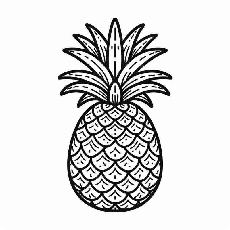 Ananas Ausmalbilder 398