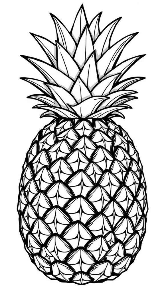 Ananas Ausmalbilder 568