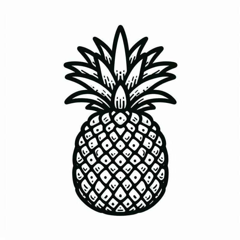 Ananas Ausmalbilder 576