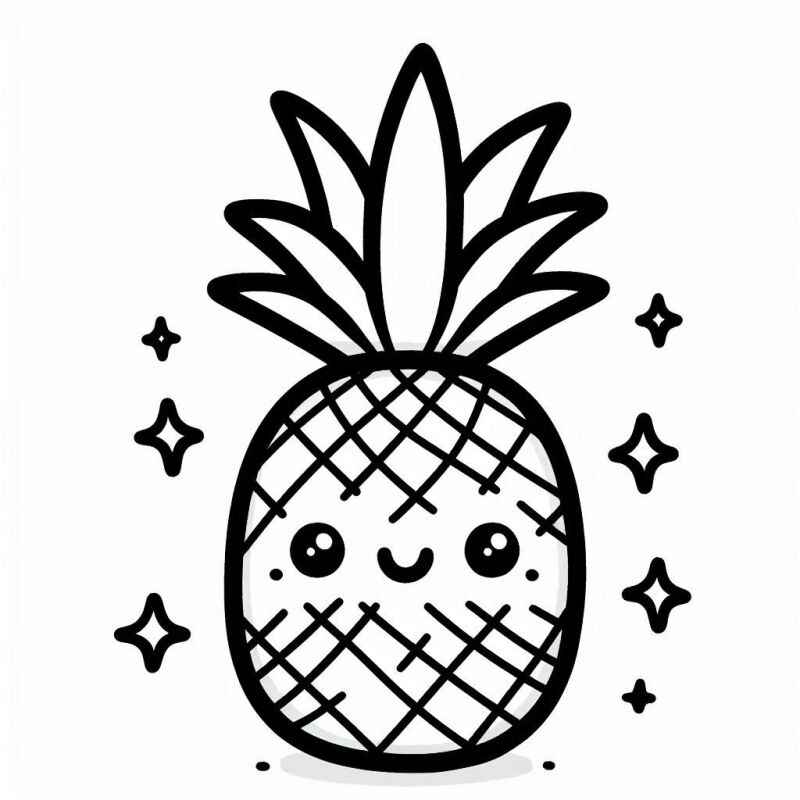 Ananas Ausmalbilder 586