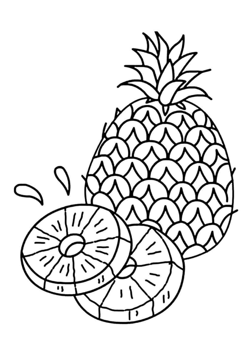 Ananas Ausmalbilder 693